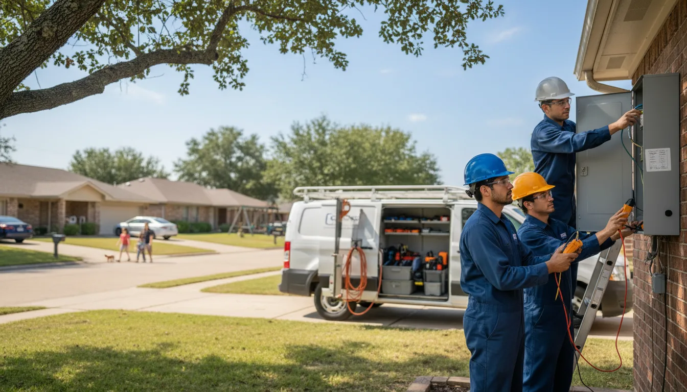 Certified electrician providing emergency electrical services in Rosenberg, TX